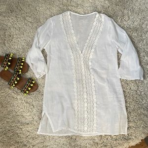 Summer cotton gauze swim cover up